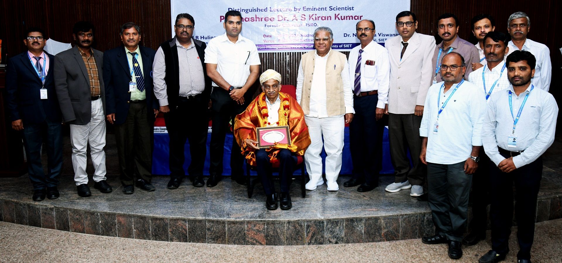 <!-- Slide 8 -->Felicitation to Dr. A S Kiran Kumar